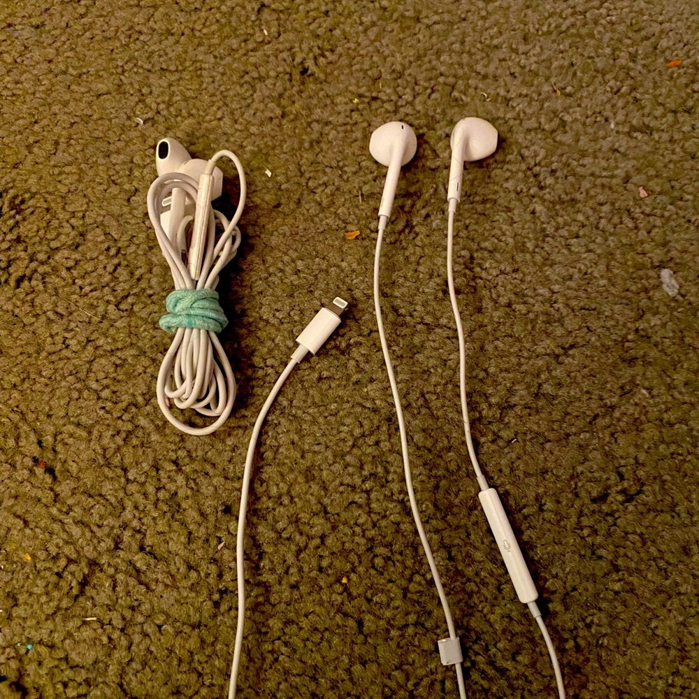 Wired apple earphones never used brand new